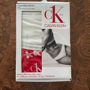 CK One 2 pack bikini panties